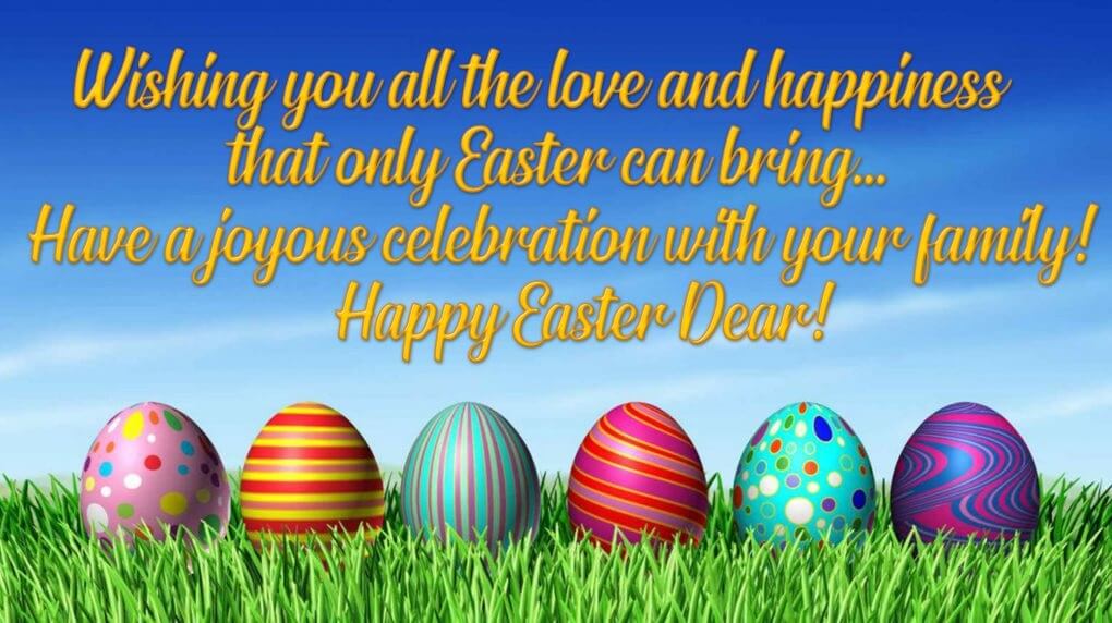 happy easter 2024 messages for family