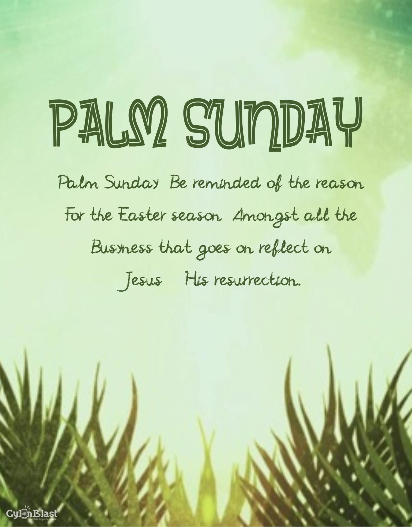 Quote For Palm Sunday - Lilas Carmelle