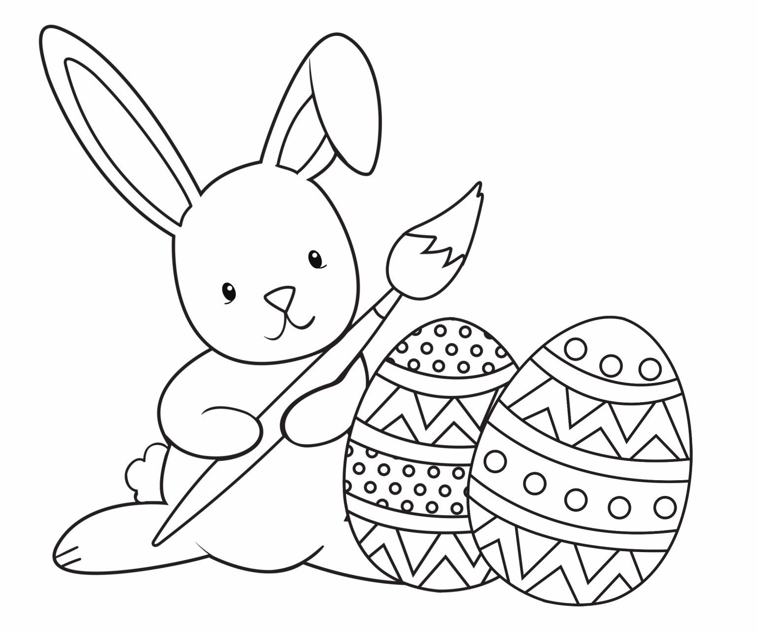 Printable Easter Coloring Pages For Preschoolers Toddlers Students