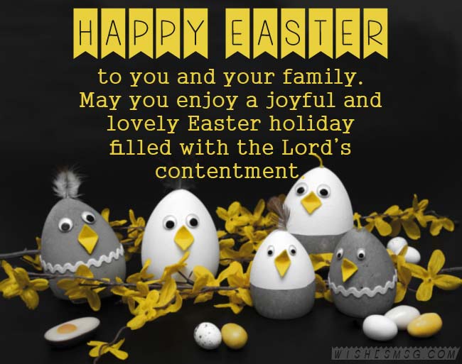 Happy Easter Wishes For Family
