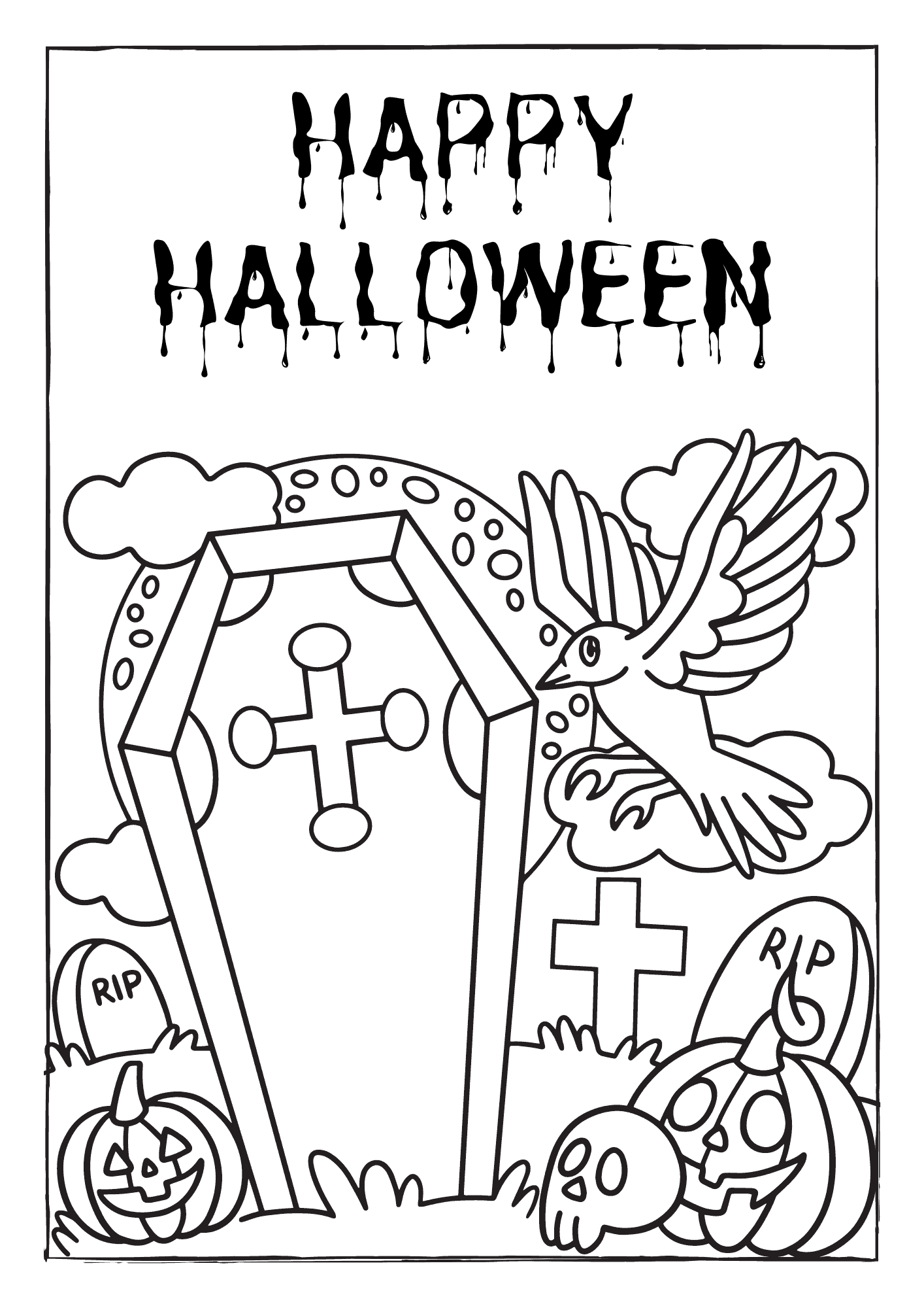 halloween coloring pages PDF
