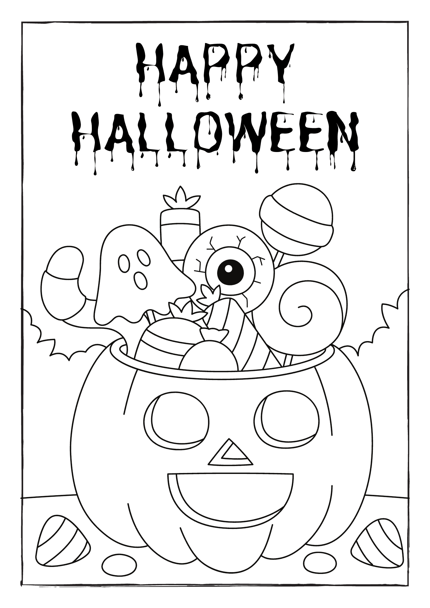 Halloween Pumpkin Coloring Pages Printable