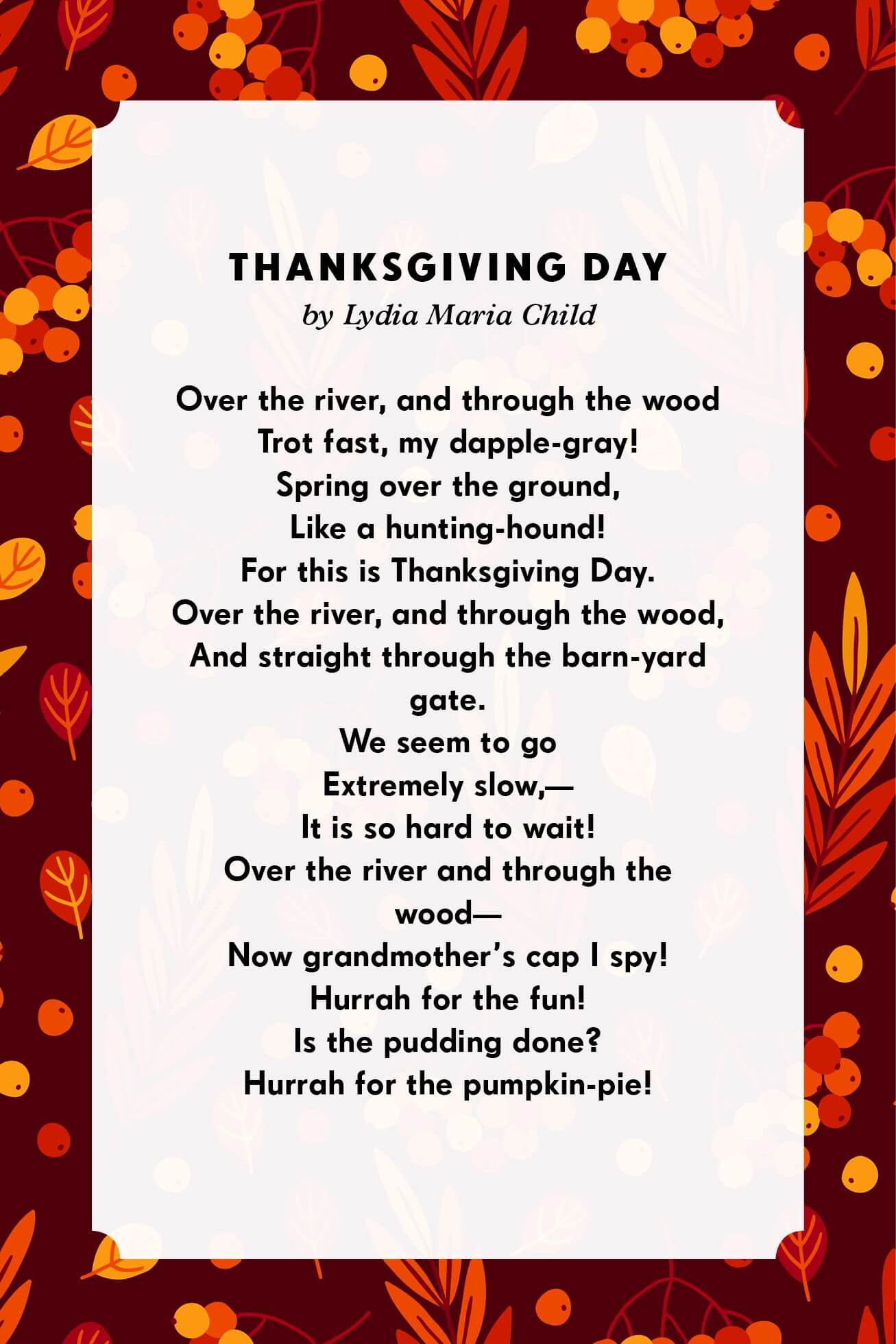 religious thanksgiving day poems