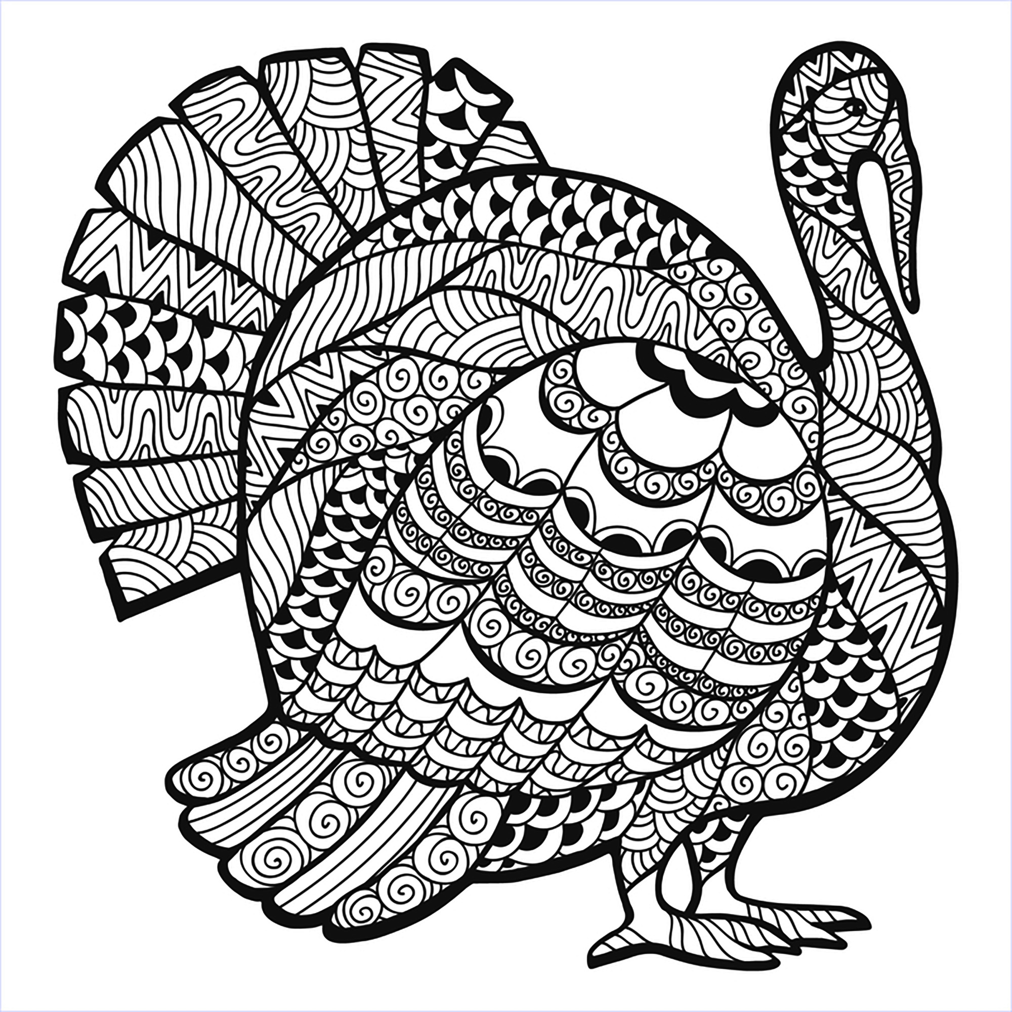 turkey thanksgiving coloring pages
