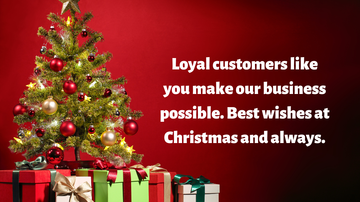 Merry Christmas Wishes for Customers