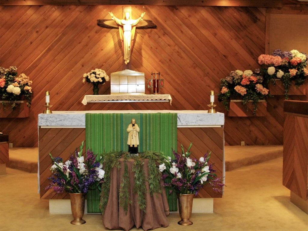 easter pedestal flower arrangements for church